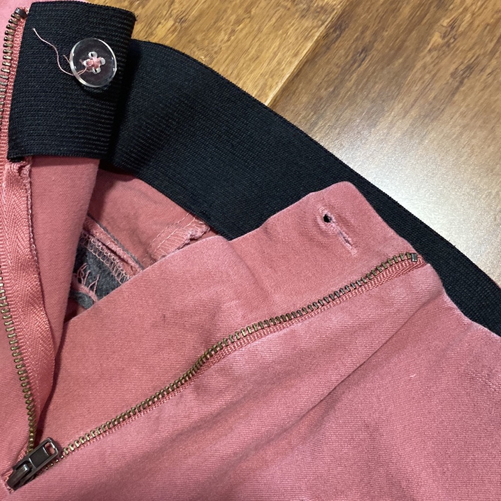 A New Day Rose Colored Stretchy Pull-on Slim Trousers Size 4 - Picture 6 of 8